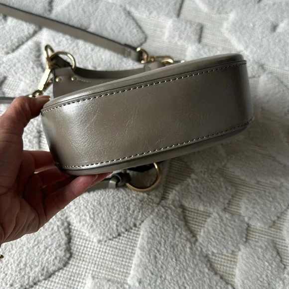 Zara Equestrian gray tassel crossbody bag - Picture 13 of 16